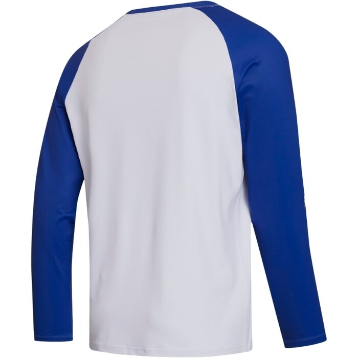 2024 Mystic Mens Bolt Long Sleeve Quickdry Tee 35001.240157 - White / Blue